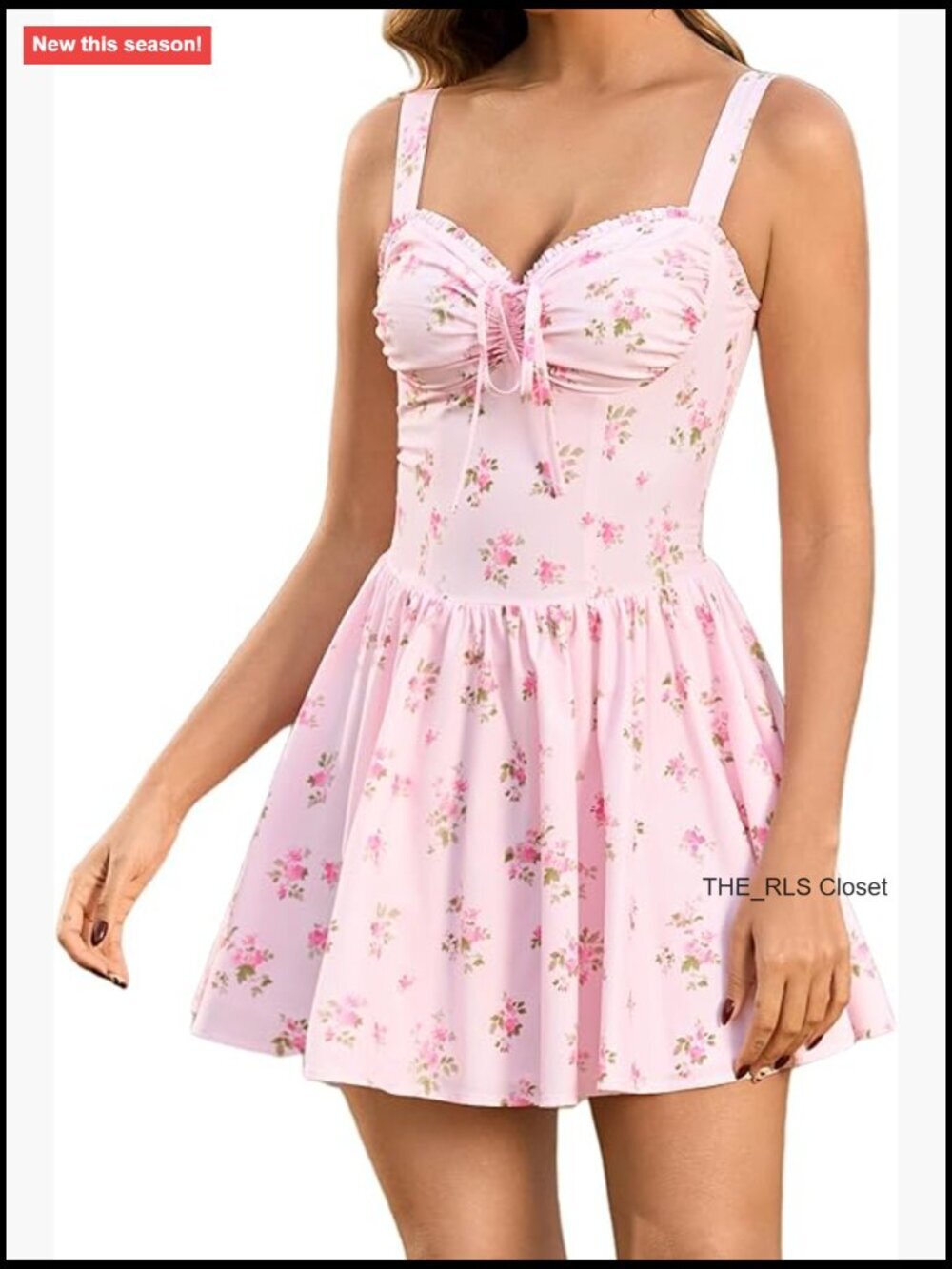 Flowy A-Line Sweetheart Corset Mini Dress Summer Graduation - Picture 1 of 7